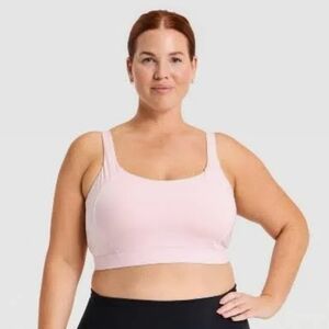 All in Motion Light Pink Women's Convertible High Support Sports Bra